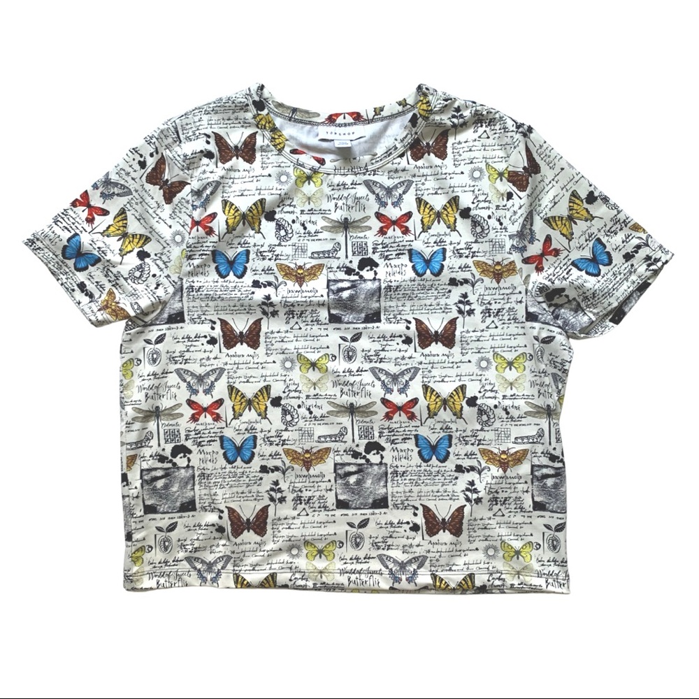 CLOSET CLOSING SALE TOPSHOP BUTTERFLY TEE